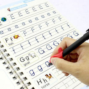 Caderno de Caligrafia Reutilizável Mágicos | Kit com 4 Cadernos